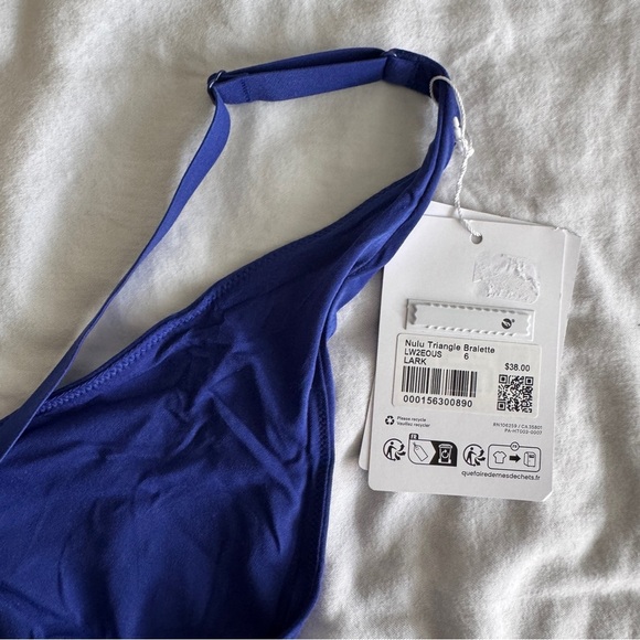 138 🆕💙 Lululemon Nulu Triange Bralette - Larkspur - Picture 11 of 11